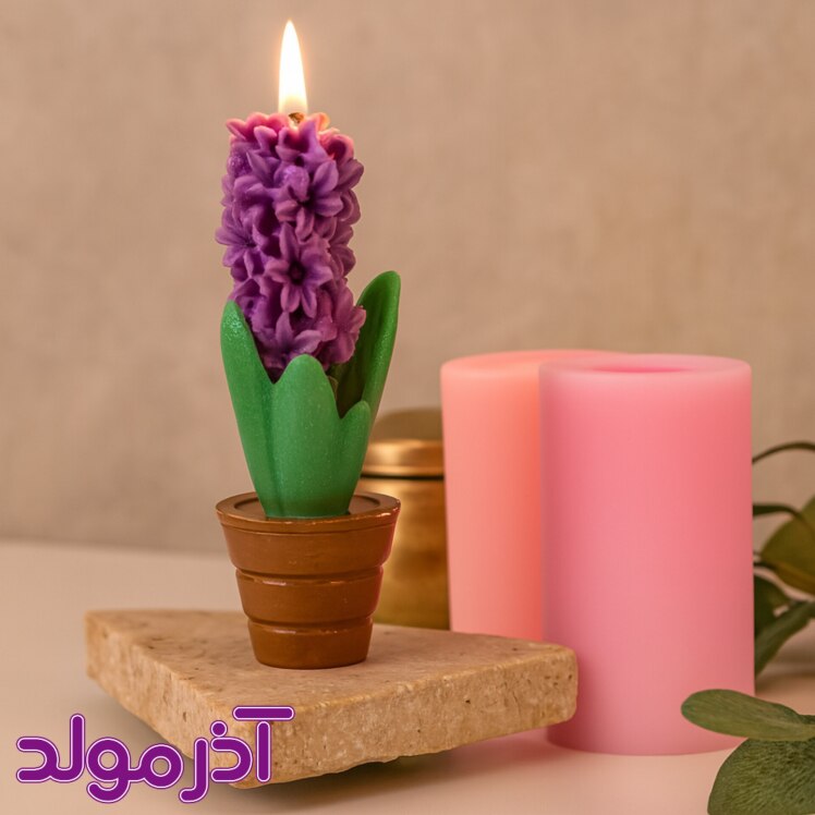 قالب سیلیکونی گل سنبل دو تکه