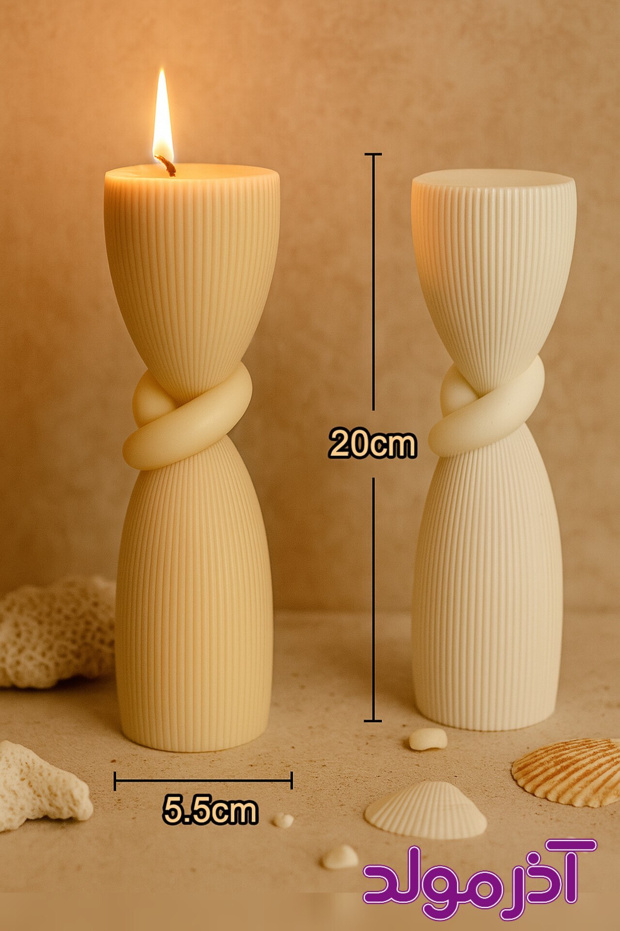  قالب سیلیکونی ستوانه گره 