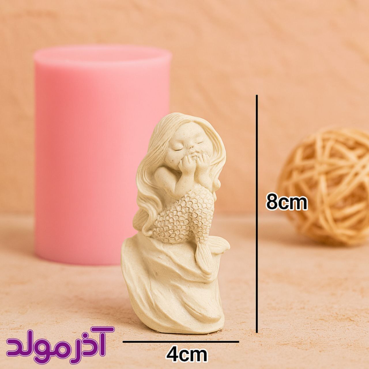 قالب سیلیکونی پری دریایی کوچک