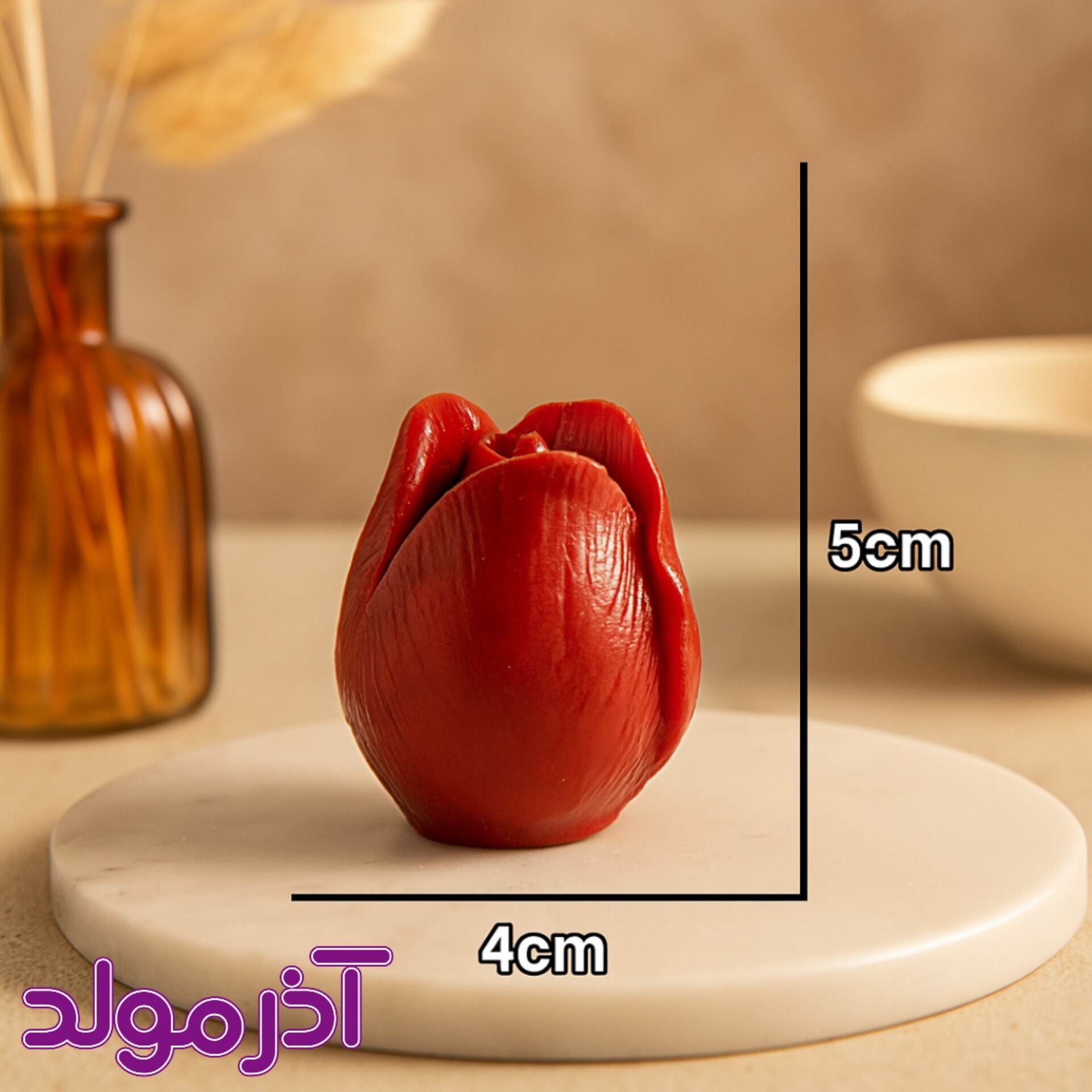 قالب سیلیکونی غنچه گل رز