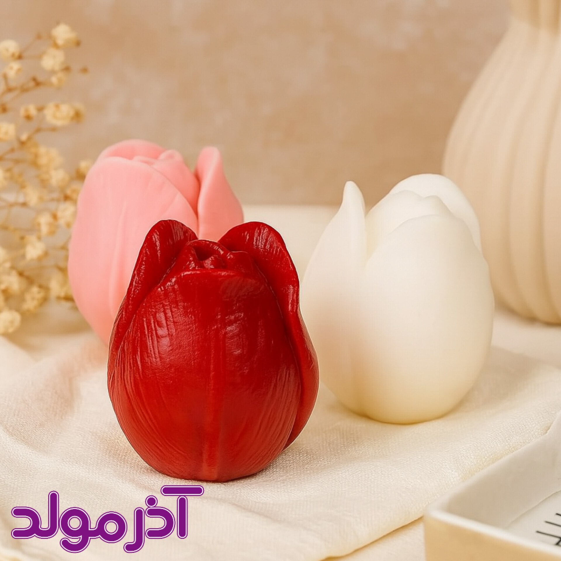 قالب سیلیکونی غنچه گل رز