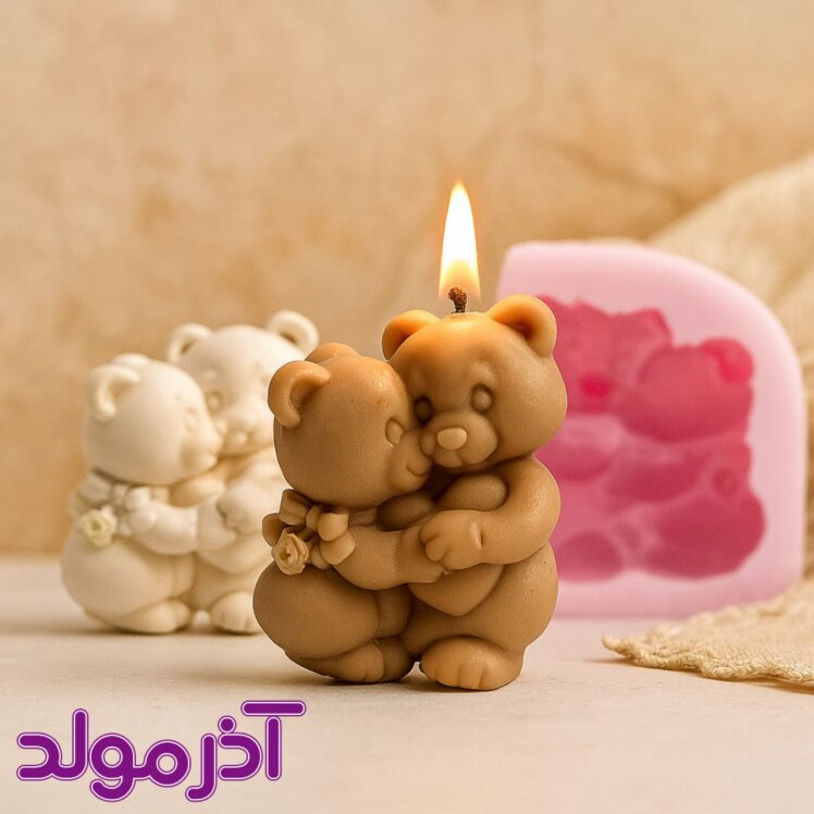 قالب سیلیکونی زوج خرس ولنتاین