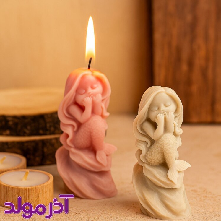 قالب سیلیکونی پری دریایی کوچک