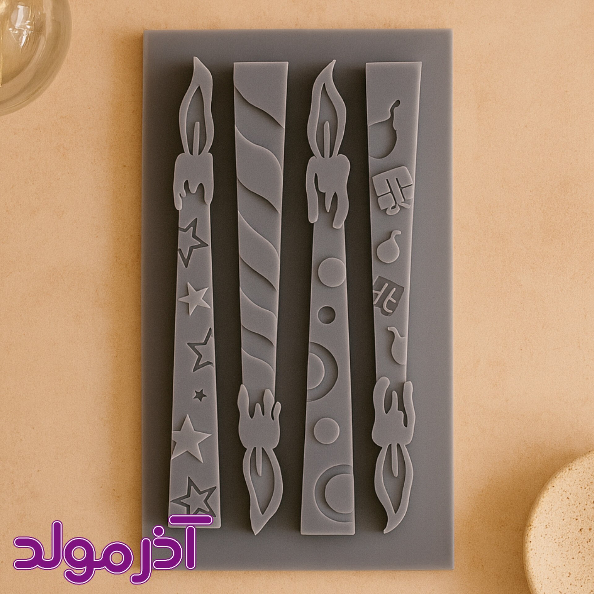 قالب سیلیکونی شمع کیک تولد