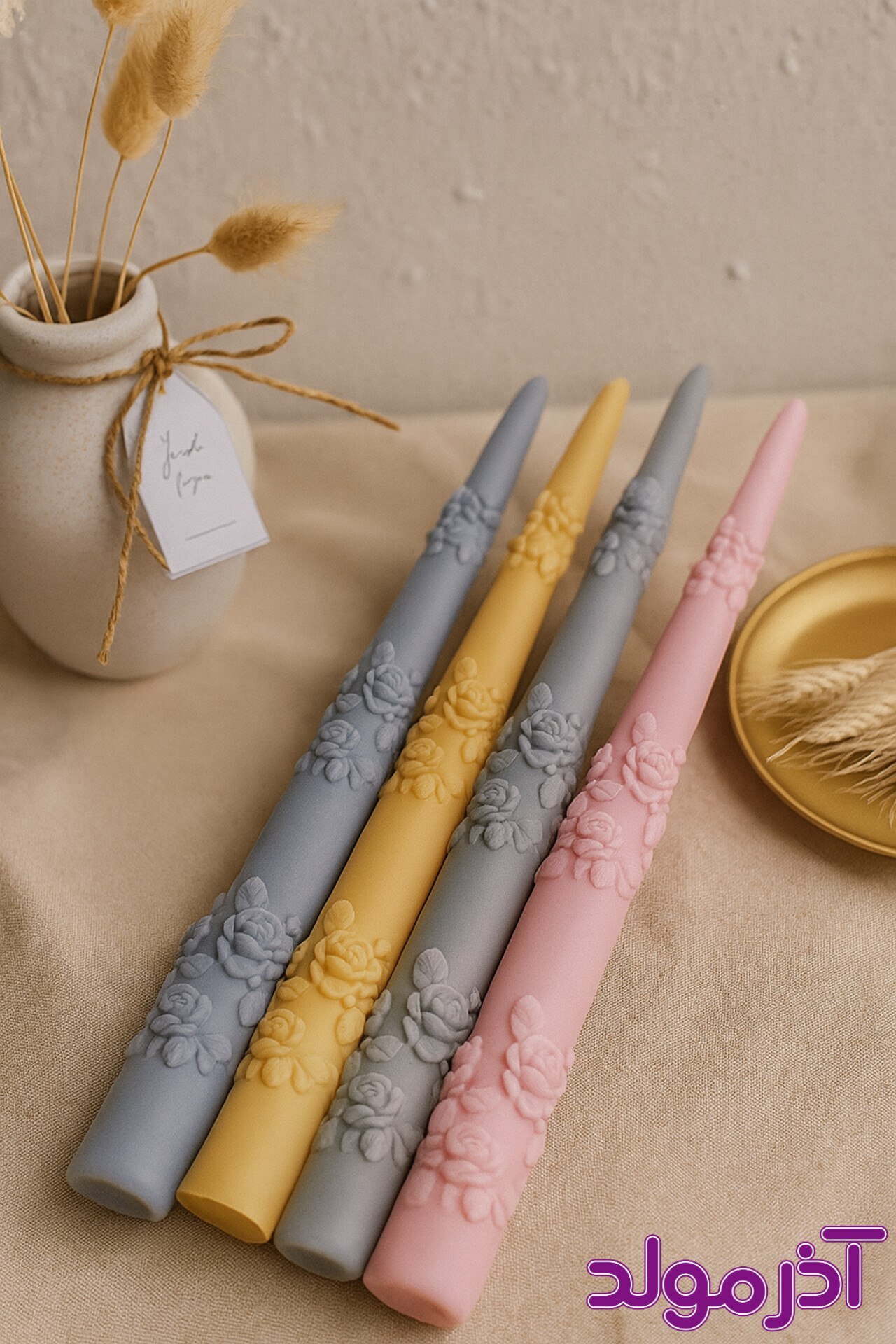 قالب سیلیکونی قلمی طرح گل