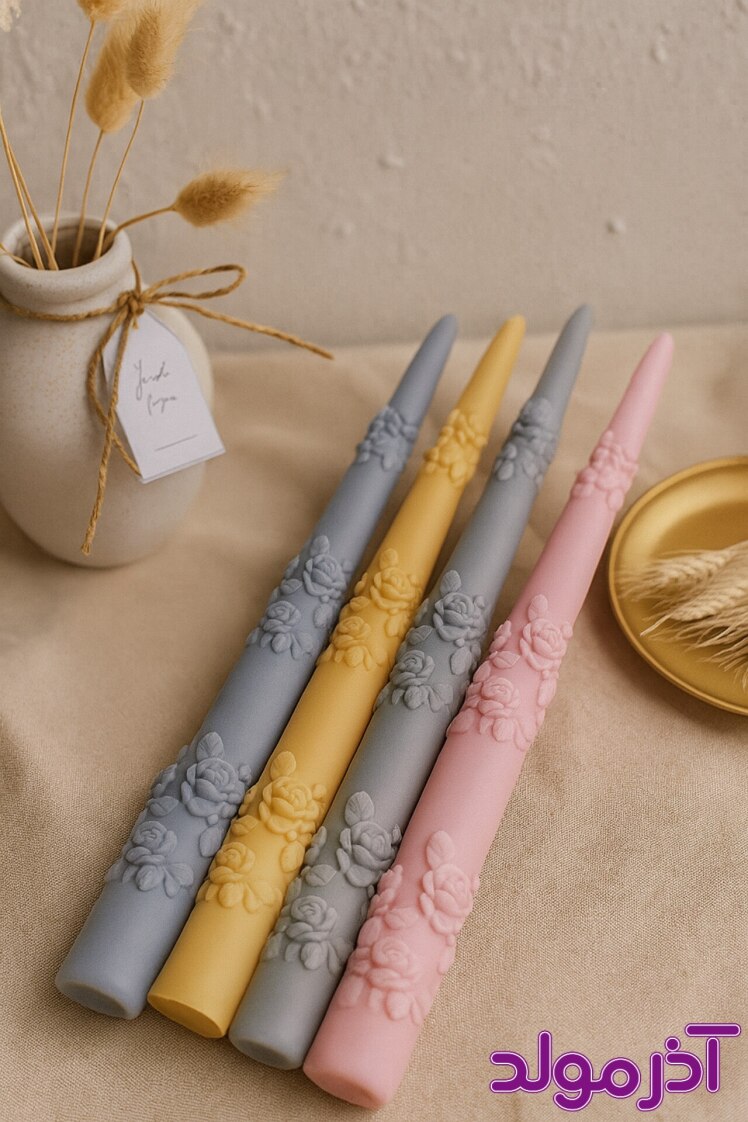 قالب سیلیکونی قلمی طرح گل