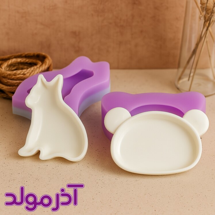 قالب سیلیکونی استند خرس و گربه