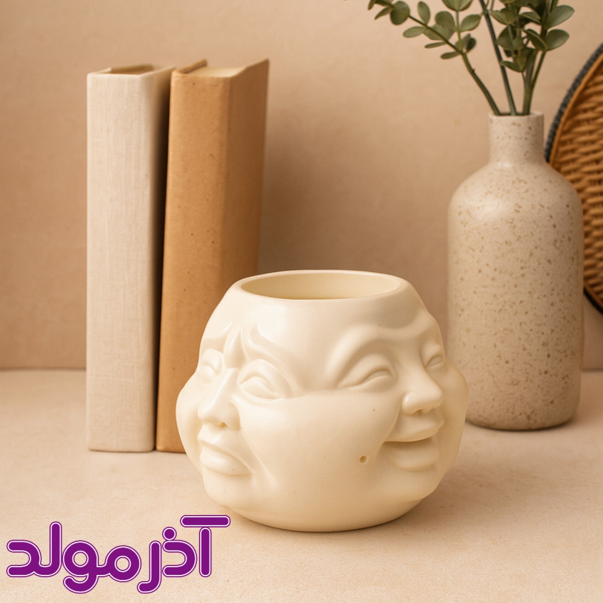 قالب سیلیکونی ظرف چهار چهره