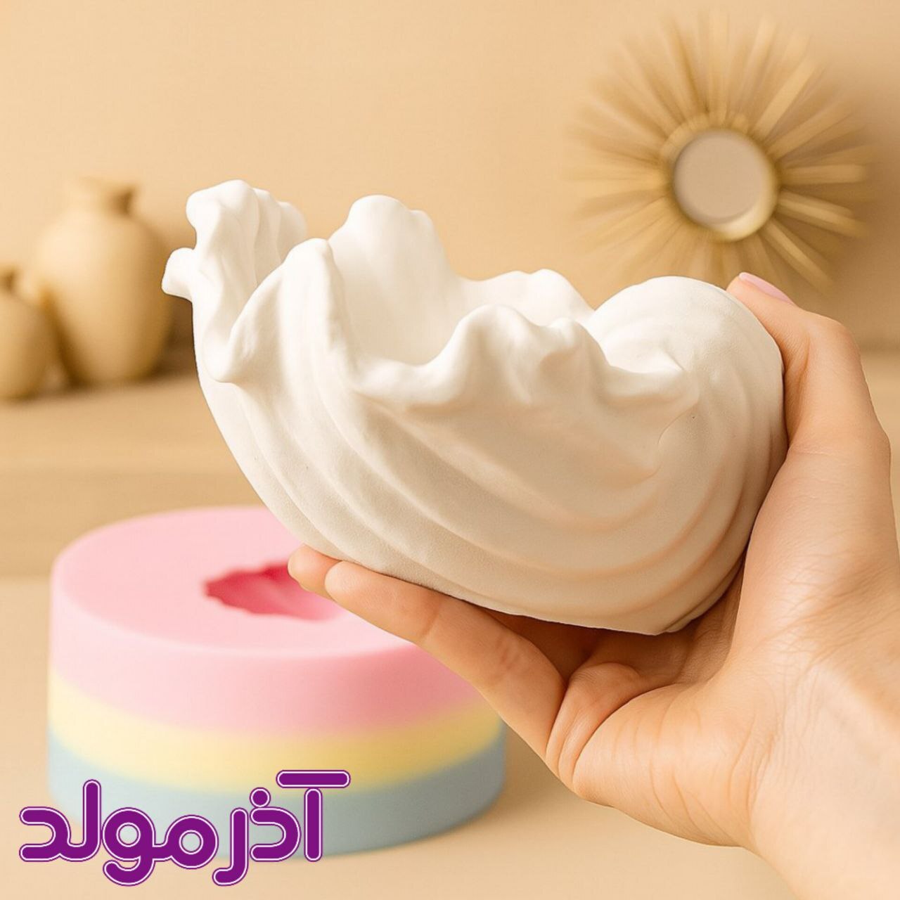 قالب سیلیکونی صدف بزرگ
