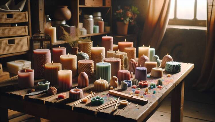 شمع سازی با قالب سیلیکونی: راهنمای کامل ساخت شمع در منزل