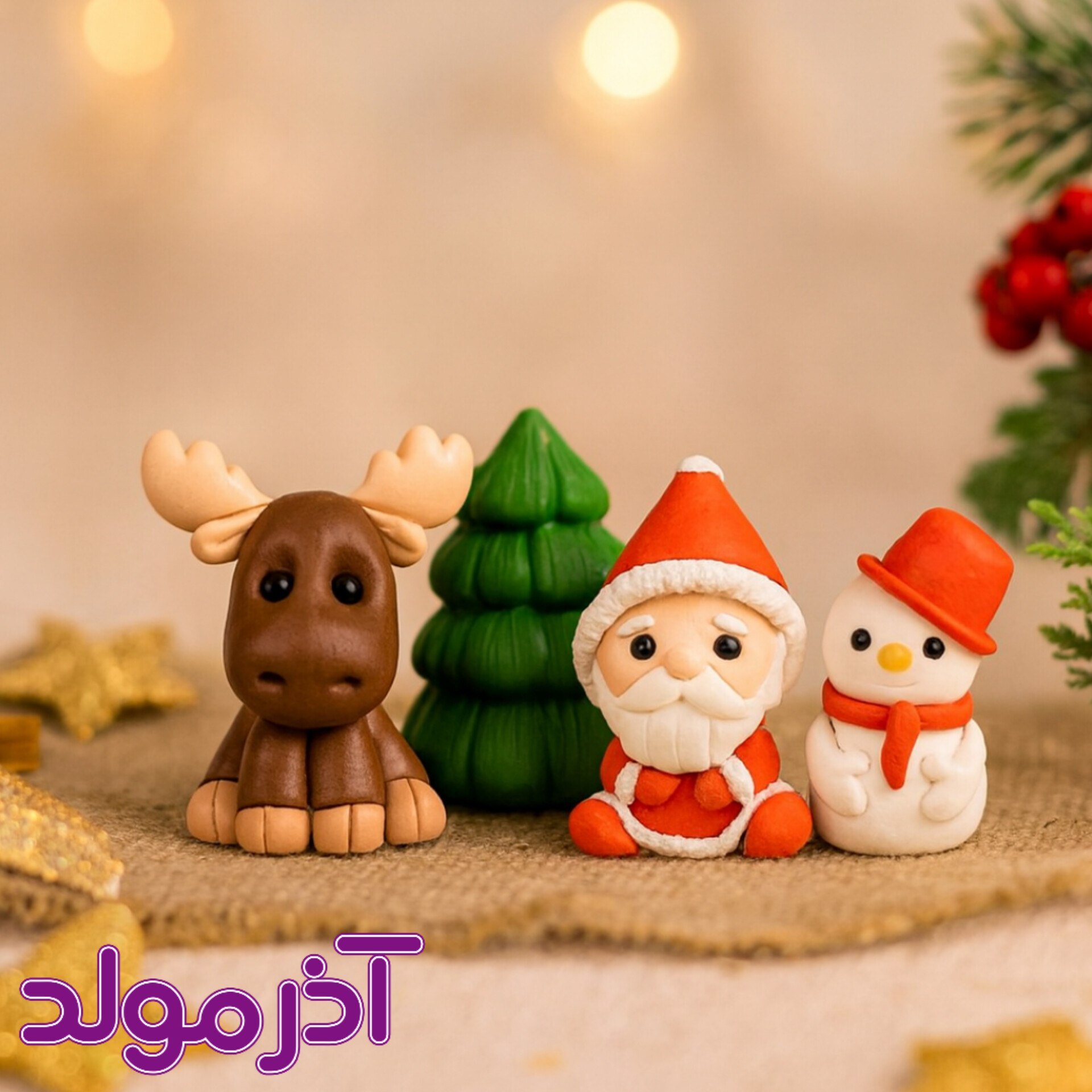  قالب سیلیکونی ست ریز کریسمسی 