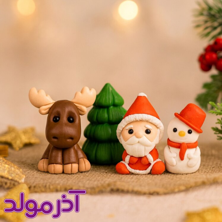 قالب سیلیکونی ست ریز کریسمسی