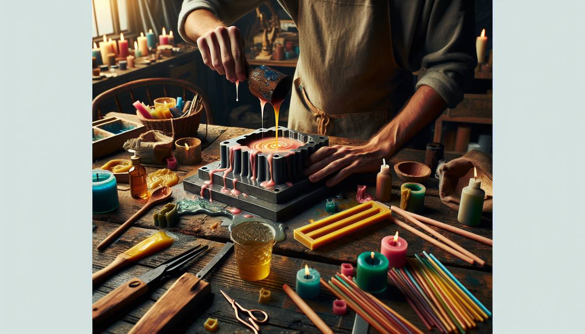آموزش جامع شمع سازی با قالب سیلیکونی | گام به گام + رفع مشکلات