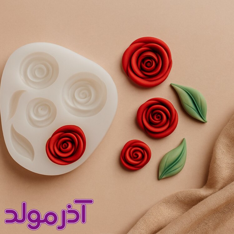 قالب سیلیکونی ست گل و گلبرگ