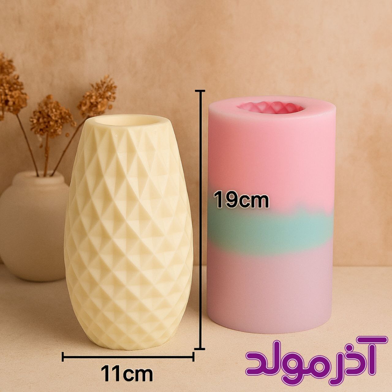 قالب سیلیکونی گلدان زنبوری