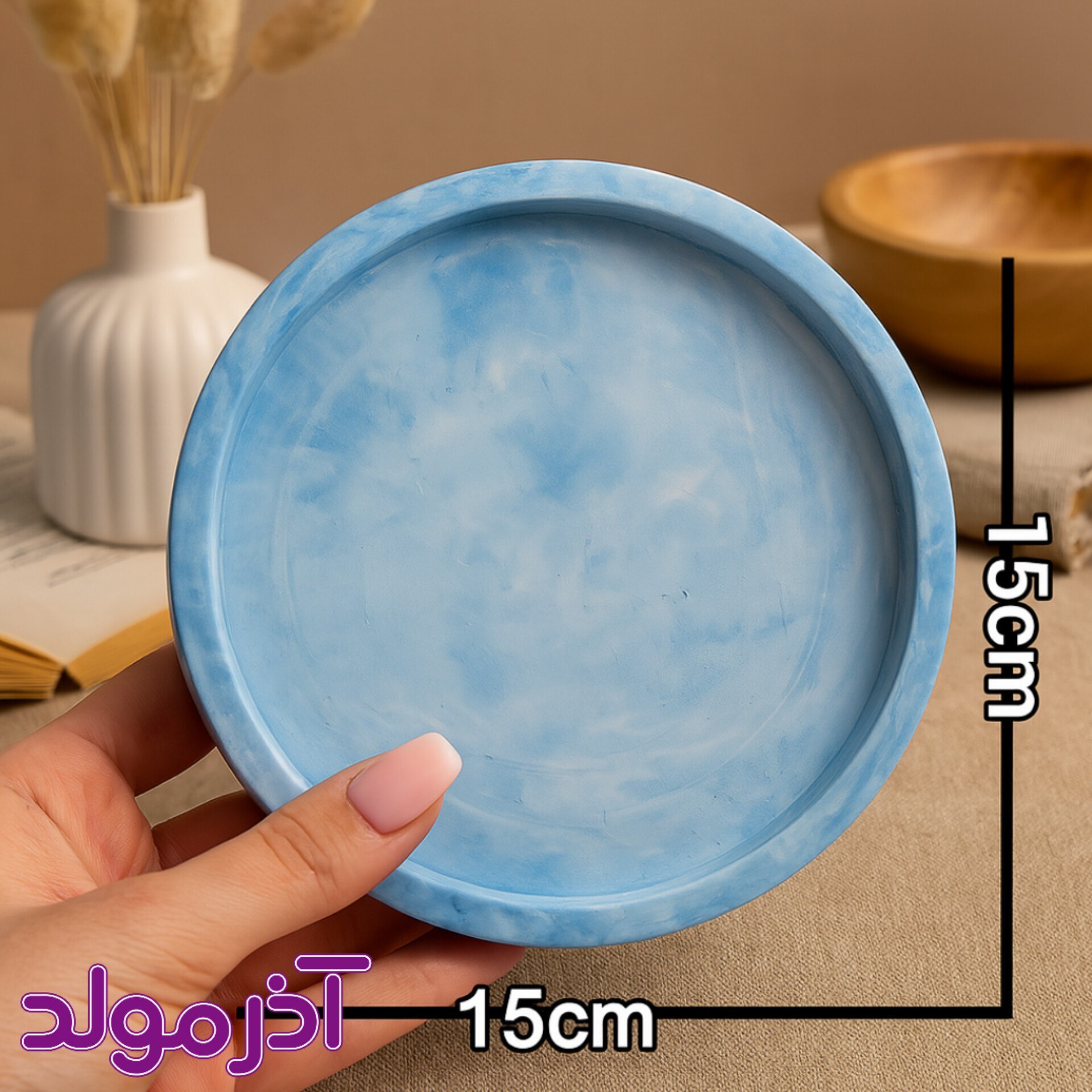 قالب سیلیکونی سینی گرد کوچک