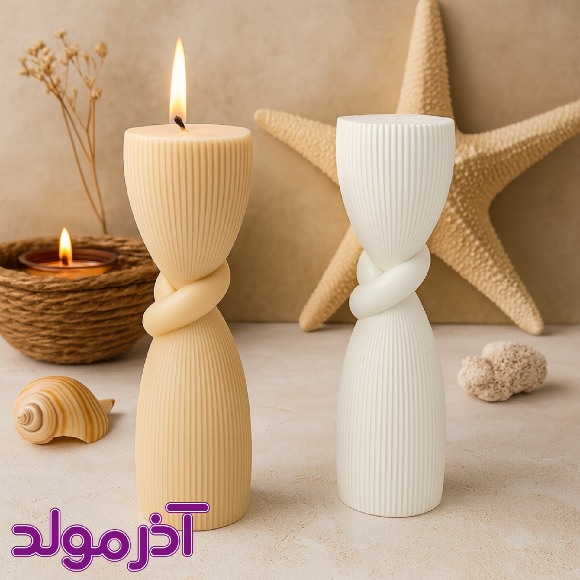  قالب سیلیکونی ستوانه گره 