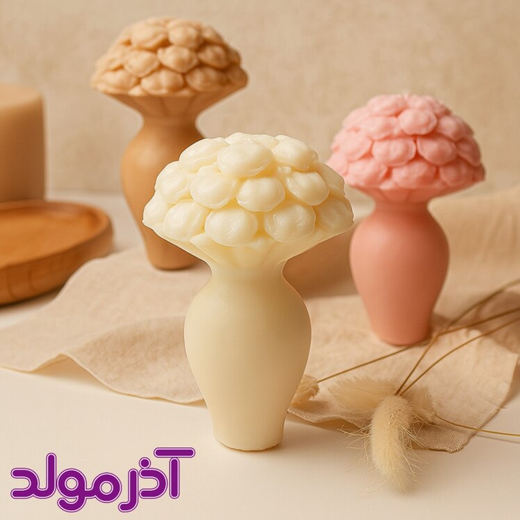 قالب سیلیکونی گل و گلدان