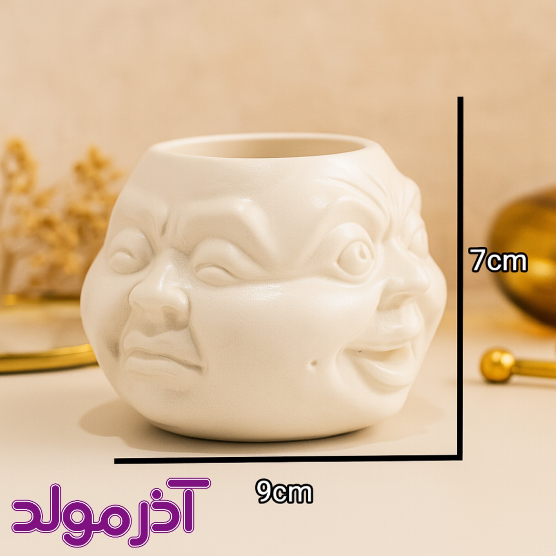 قالب سیلیکونی ظرف چهار چهره