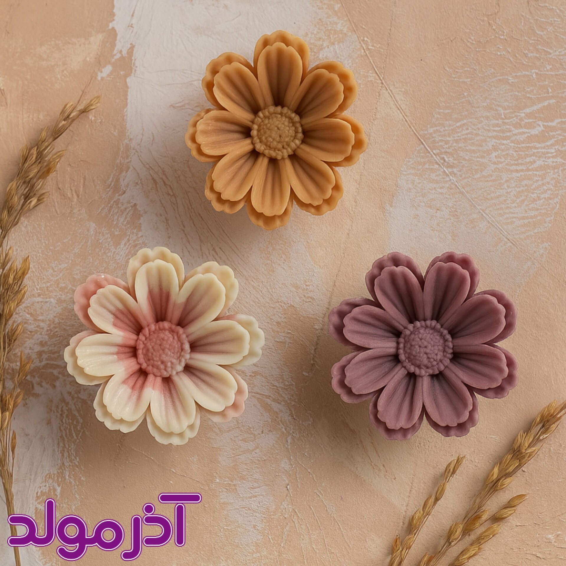 قالب سیلیکونی گل هشت پر