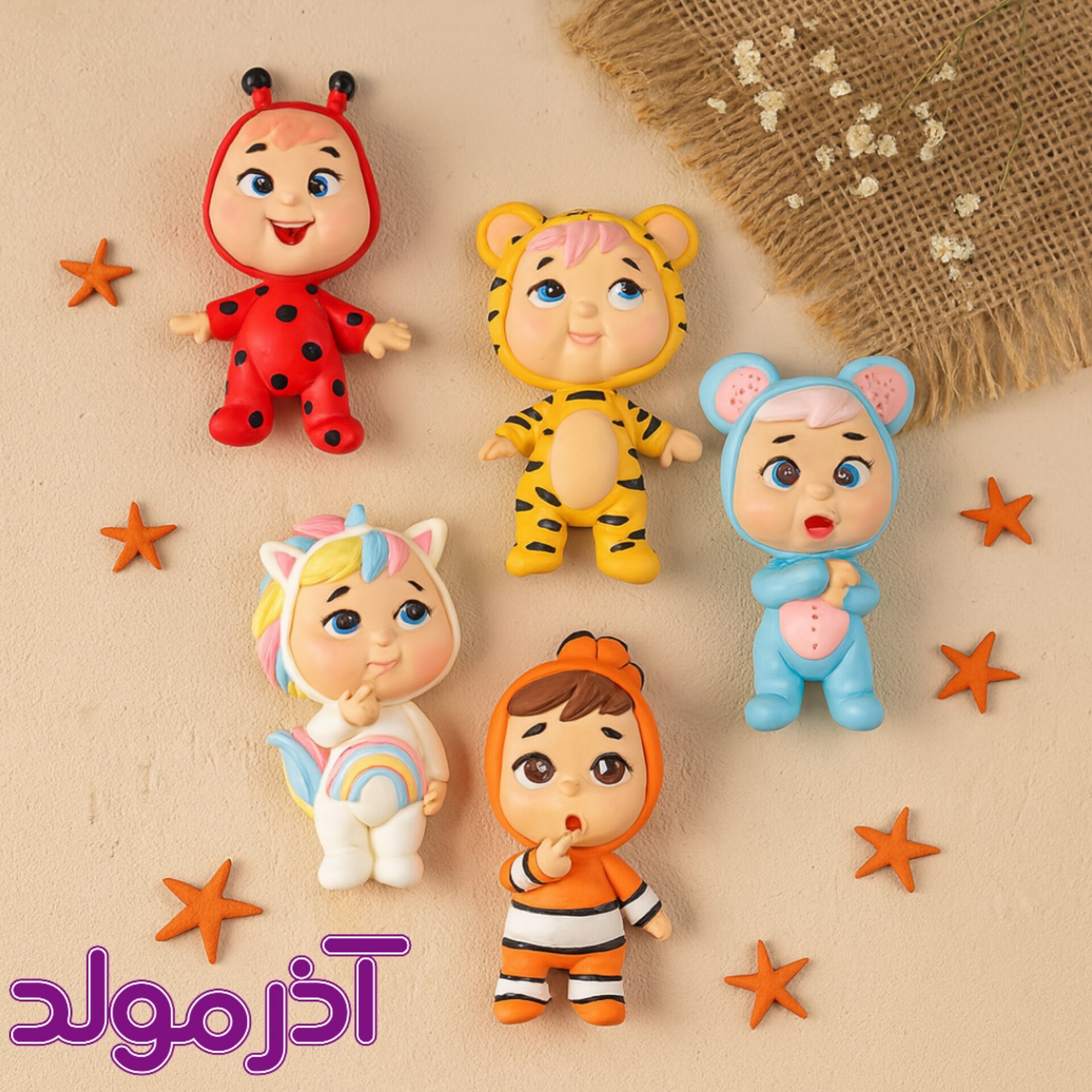 قالب سیلیکونی عروسک روی استند